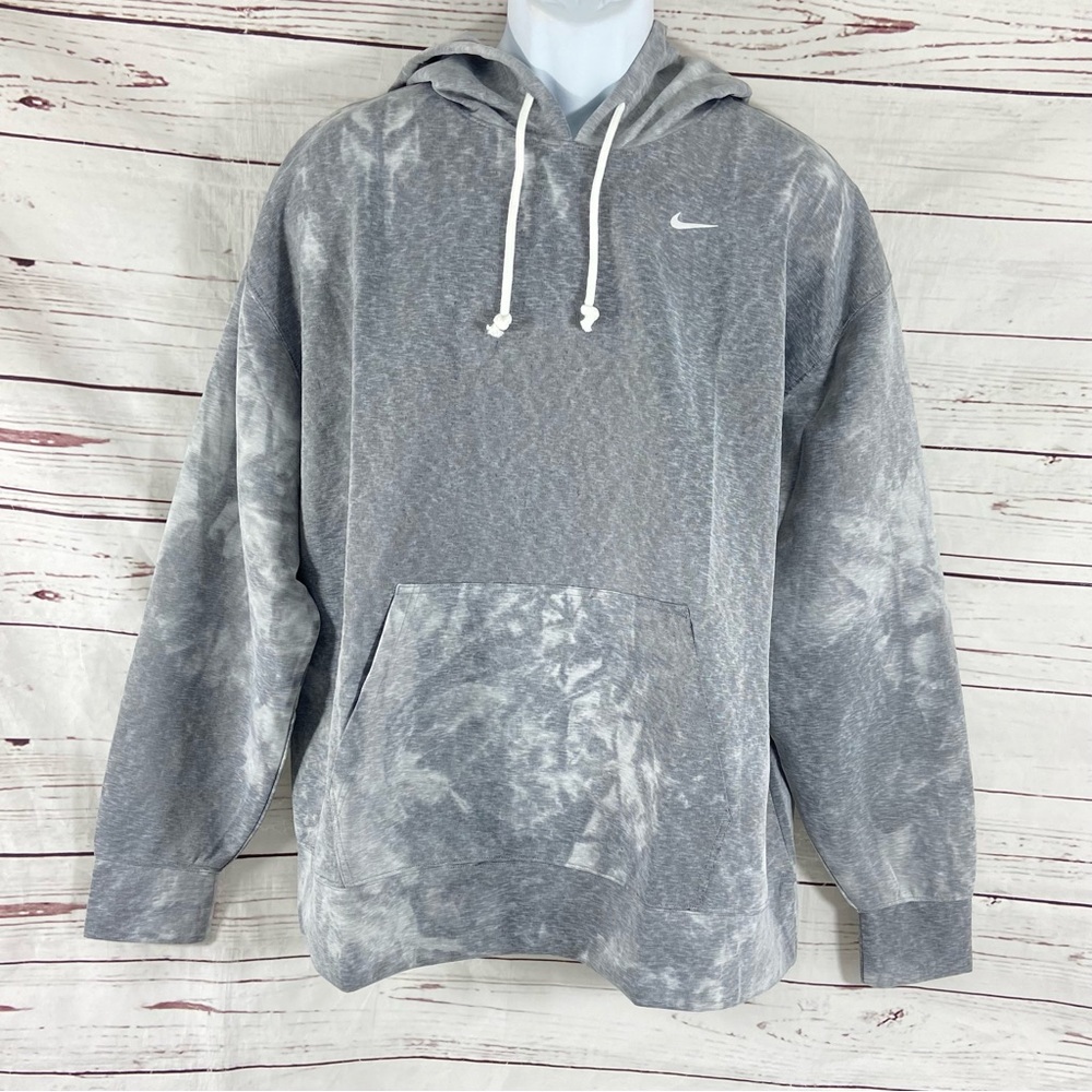 Nike Icon Clash Pullover Hoodie Women's 1X Gray Training Tie Dye.